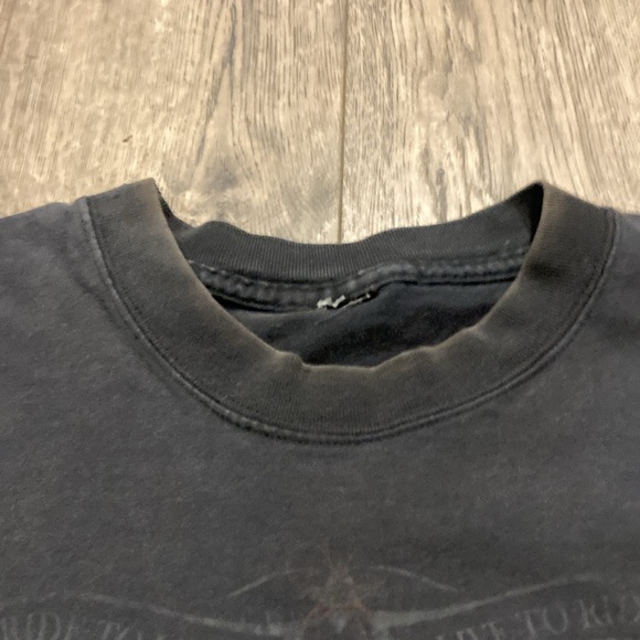 Men Harley Davidson faded tee black size L - Picture 3 of 7